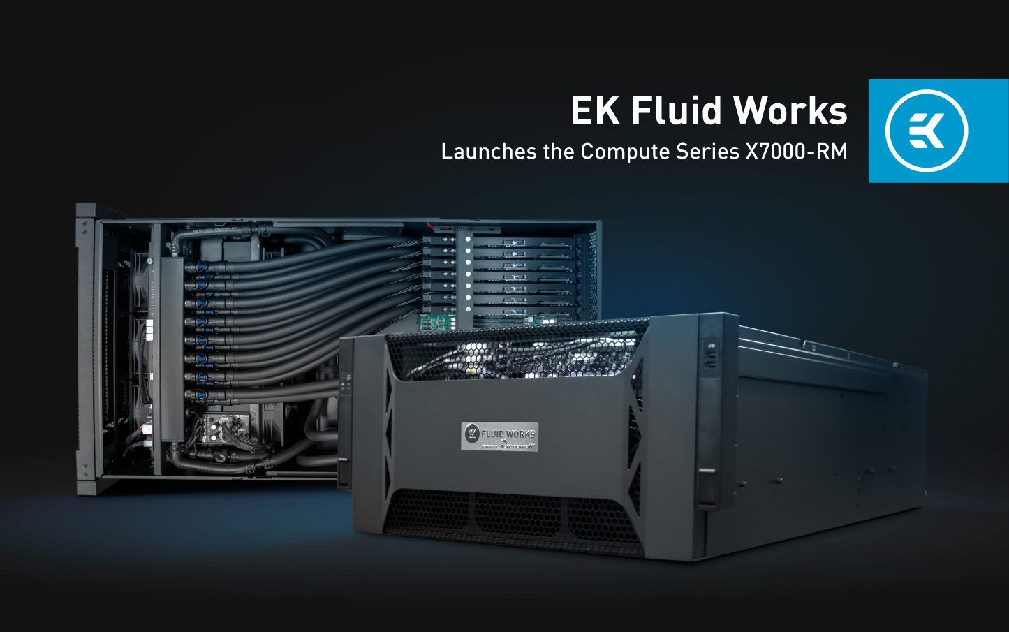 EK Introduces Fluid Works Compute Series X7000-RM GPU Server