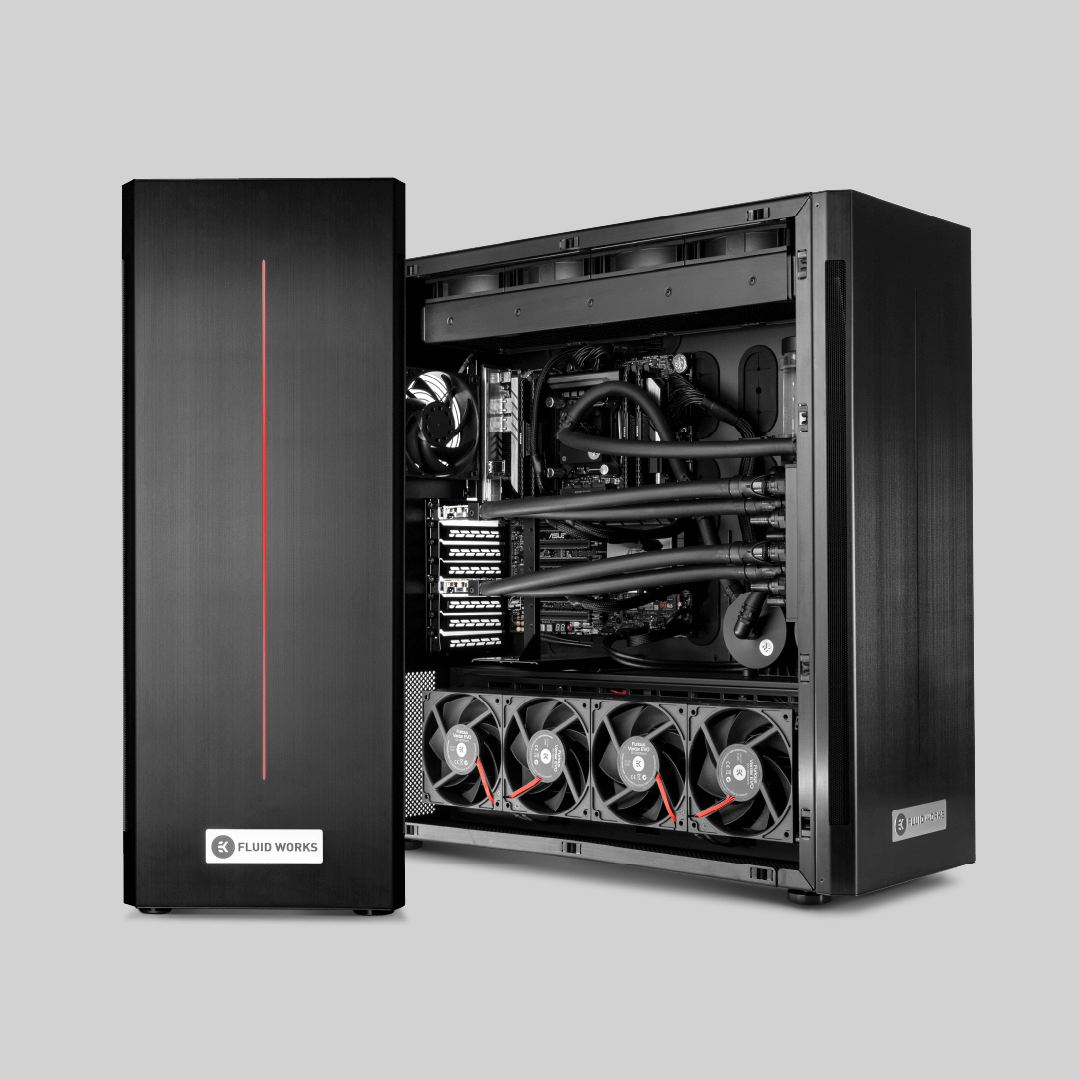 Two Studio Series Fully-liquid cooled workstations