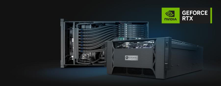 EK Fluid Works Compute Series X7000-RM GPU accelerated server
