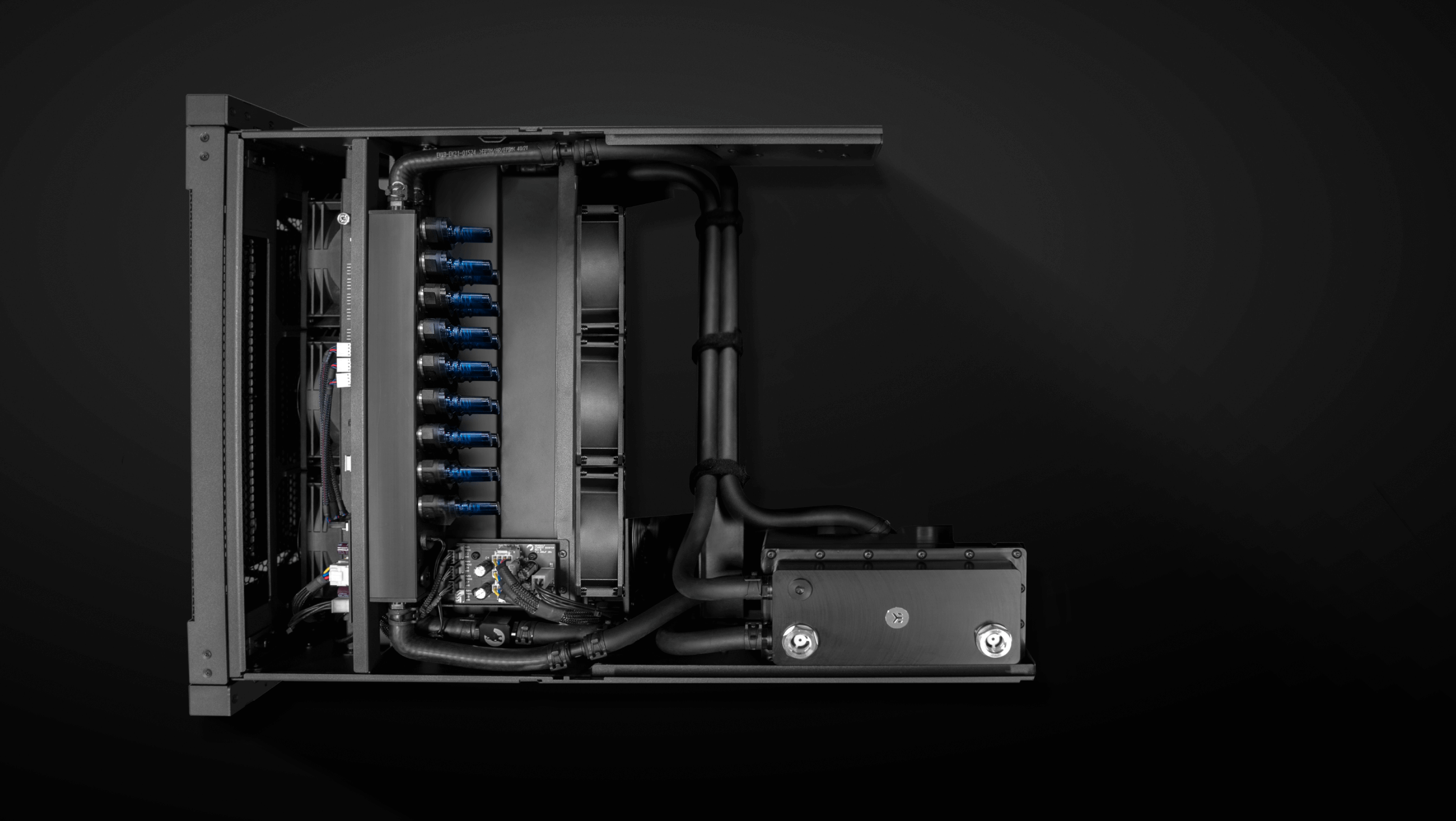 EK Fluid Works Compute Series Rackmount Server liquid-cooling module as a separate self-contained unit.